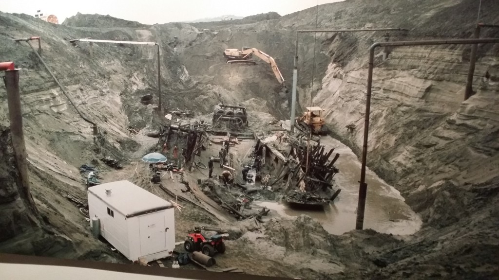 The excavation site 